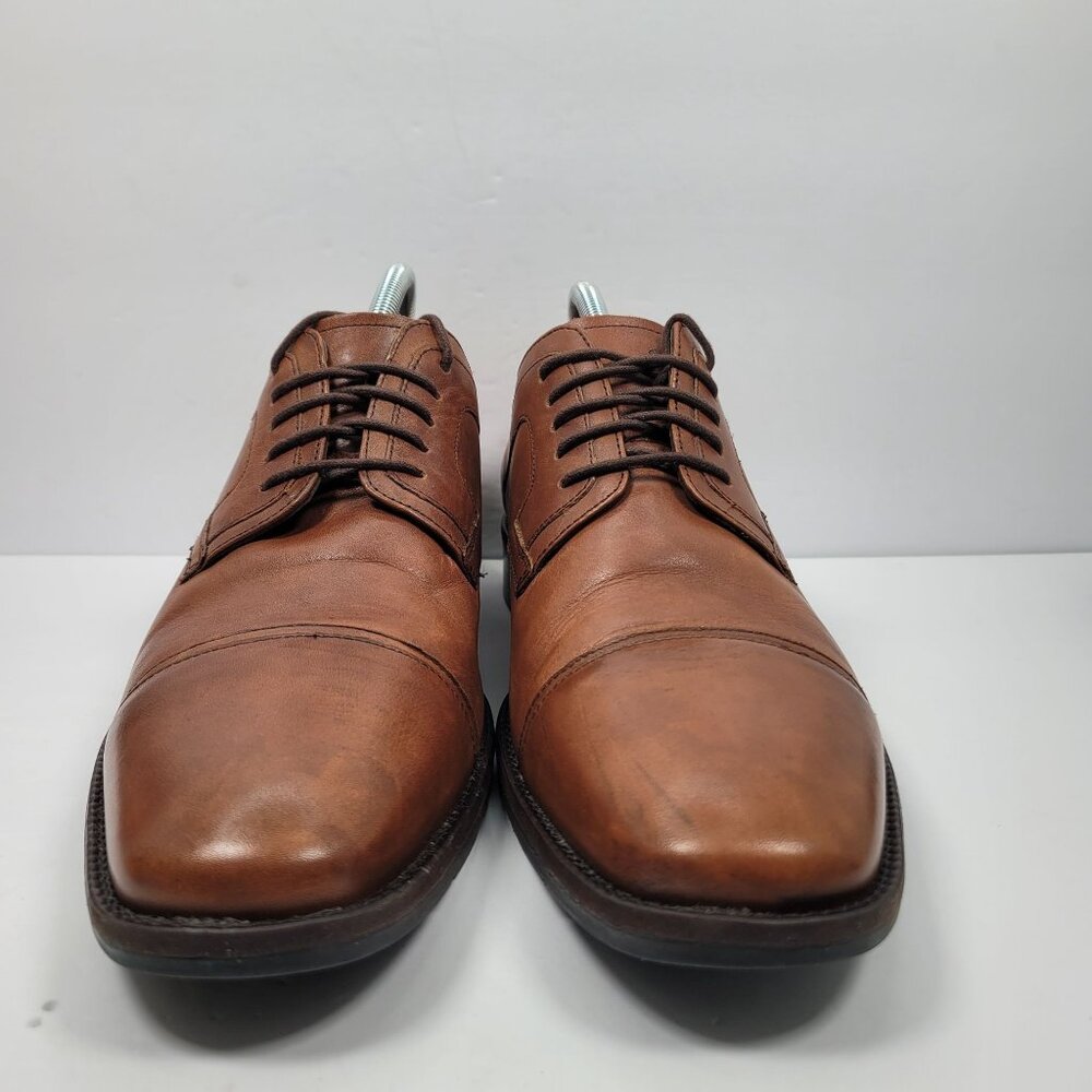 Johnston & Murphy Men's Brown Leather Oxfords Shoes 20-1276 US Size 13M - Picture 3 of 8